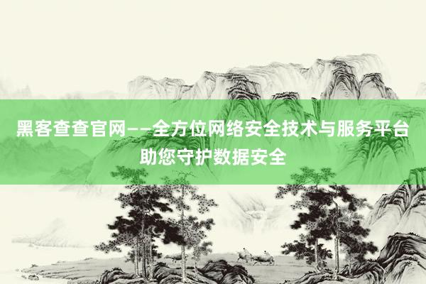 黑客查查官网——全方位网络安全技术与服务平台助您守护数据安全