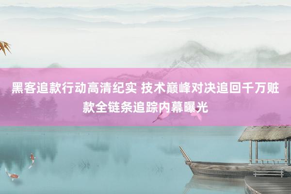 黑客追款行动高清纪实 技术巅峰对决追回千万赃款全链条追踪内幕曝光